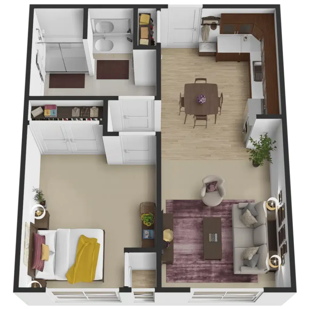 The Courtyard at Wyoming | The Hawthorn | Studio
