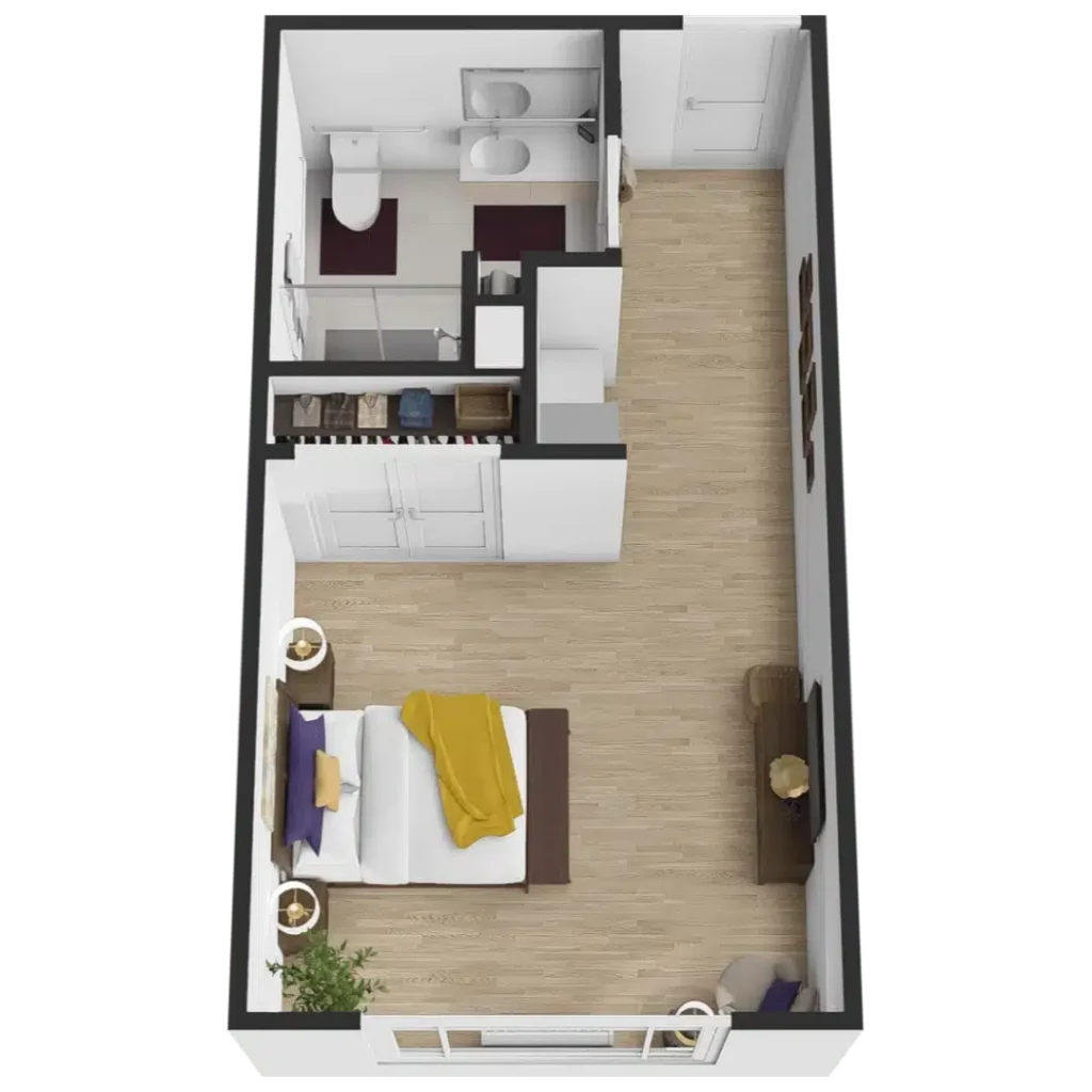 The Courtyard at Wyoming | The Juniper | Memory Care Studio